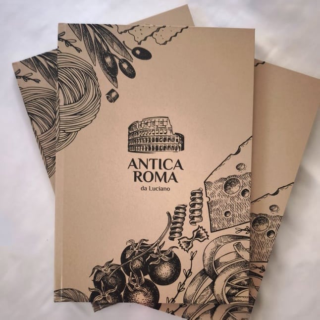 Carta menu calpe Antica roma